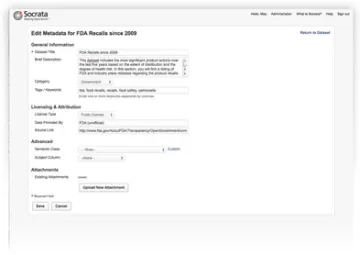 Miniatura Socrata Open Data Portal