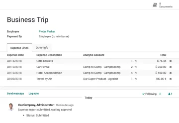 Miniatura Odoo Expense Management