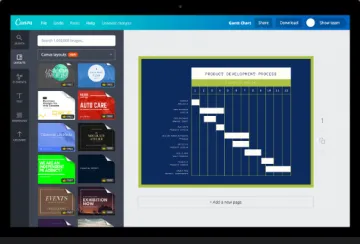 Miniatura Canva Gantt Chart