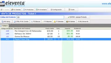 Miniatura Eleventa point of sale