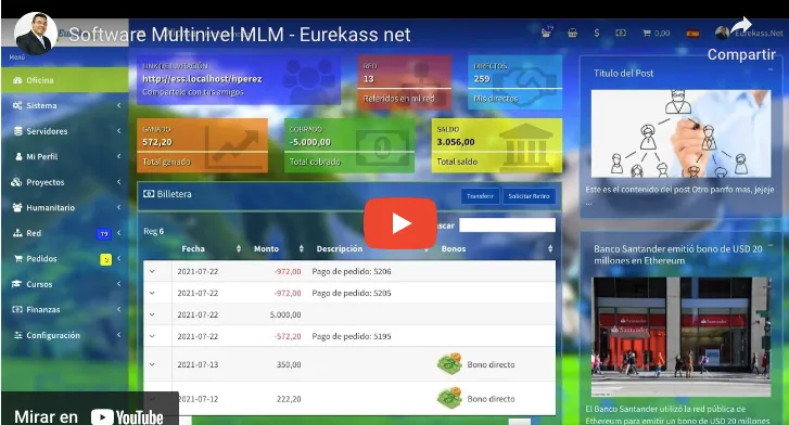 Software MLM Eurekass.net