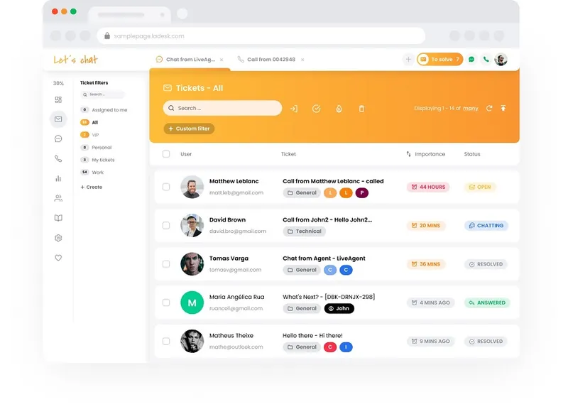 LiveAgent Live Chat