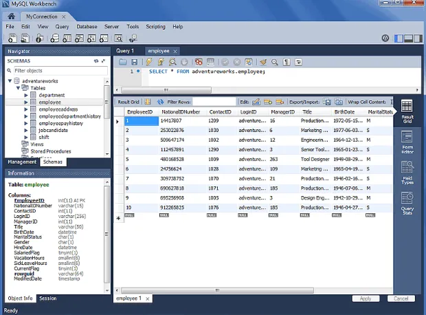 MySQL Gestão de Banco de Dados