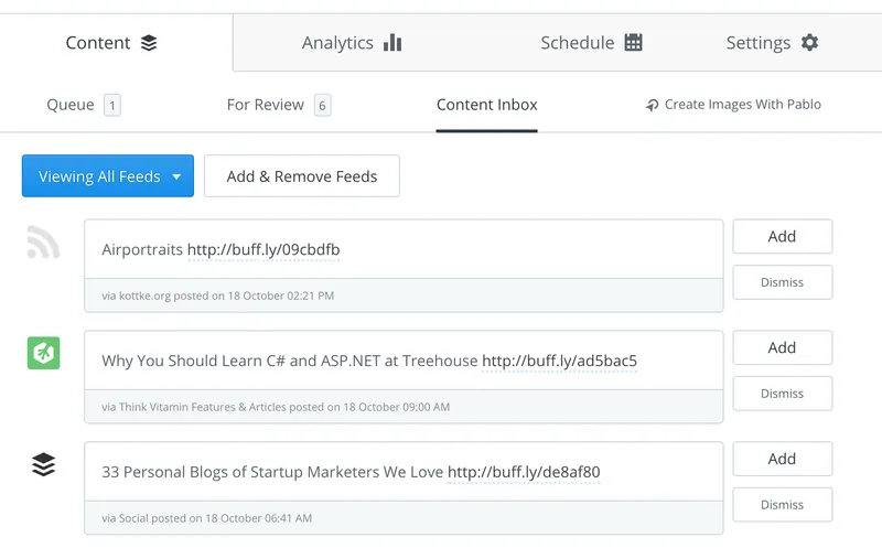 Buffer Marketing RRHH