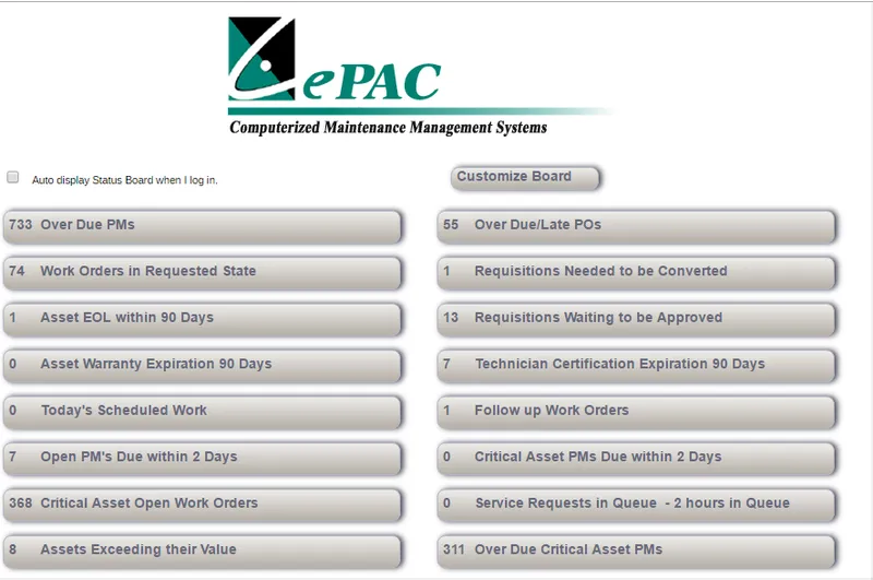 ePAC Mantenimiento