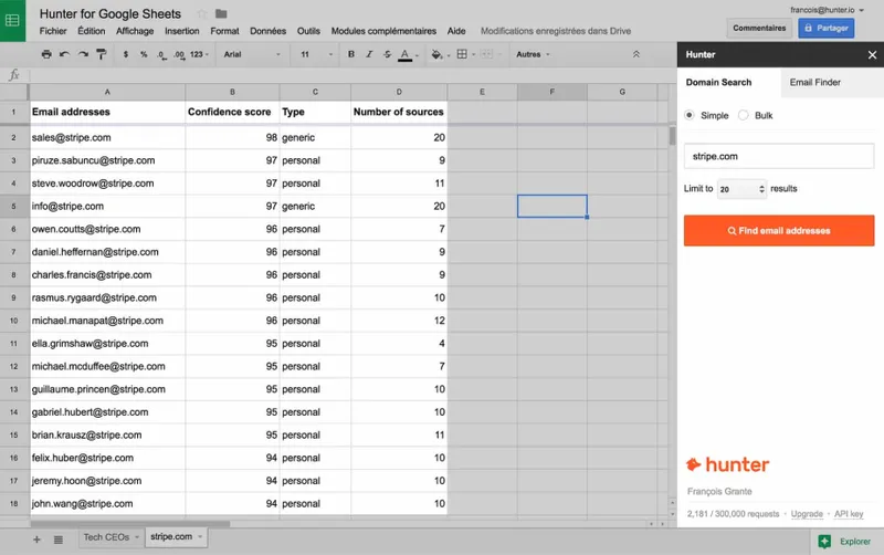 Google Sheets