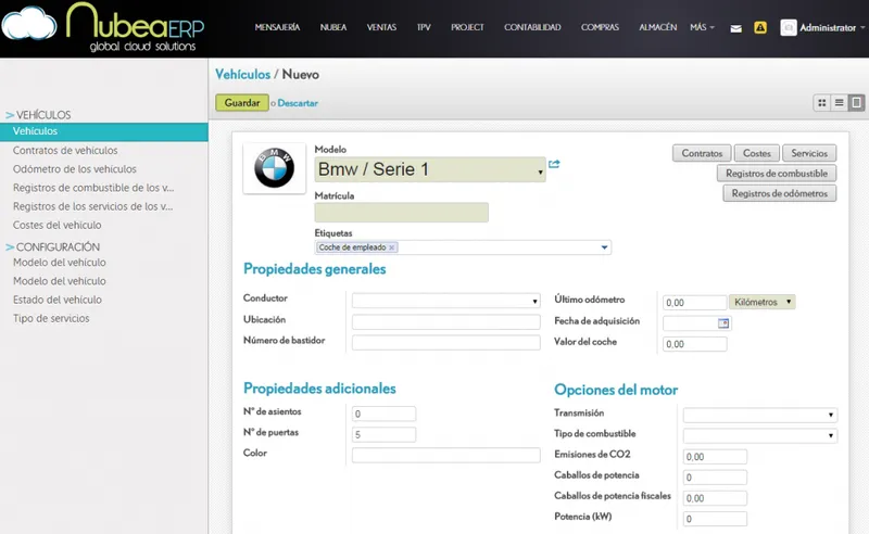 Nubea ERP Flotas